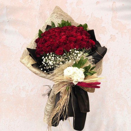 Bouquet of 61 Red Roses